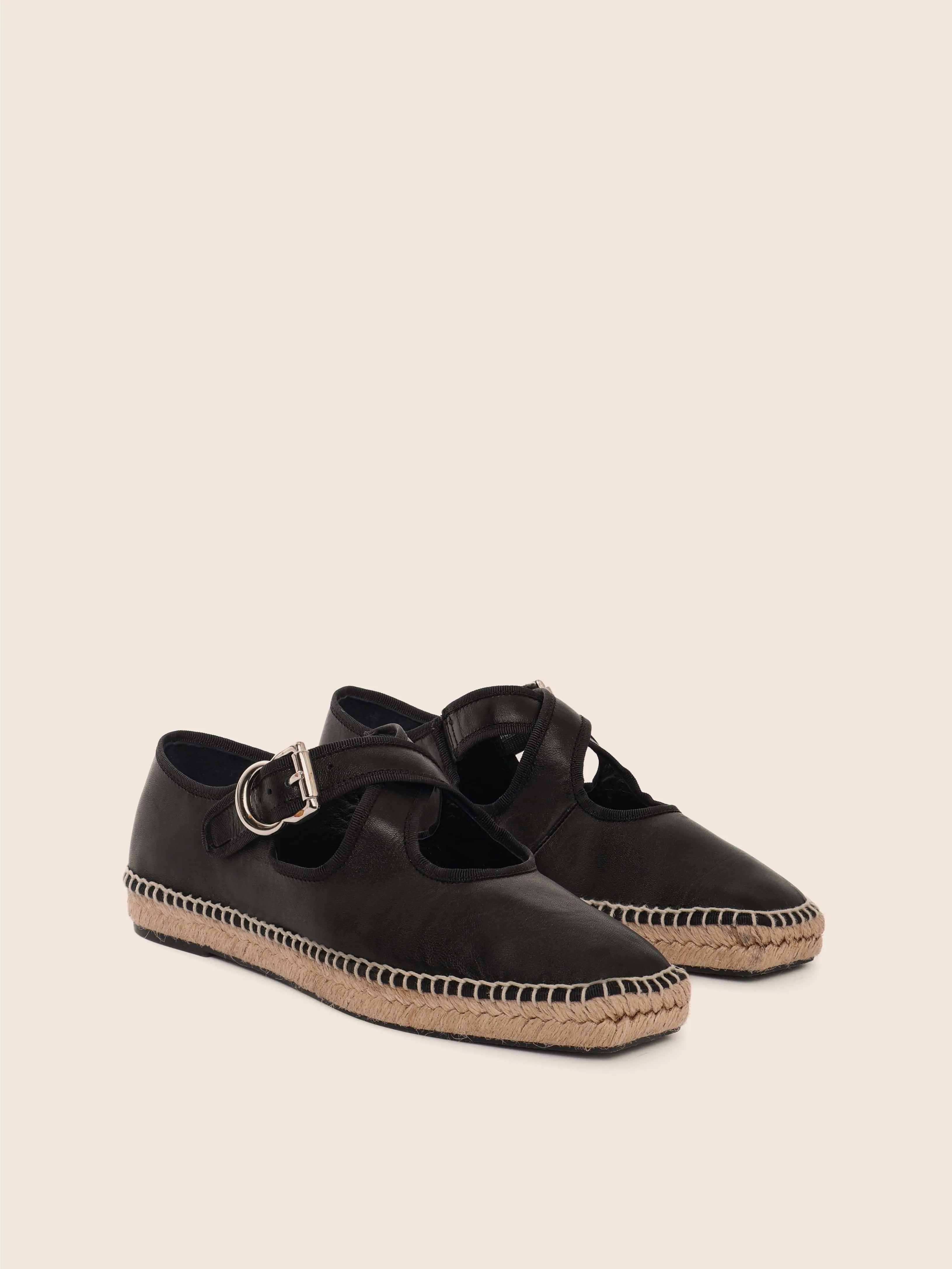 Leiro Black Espadrille