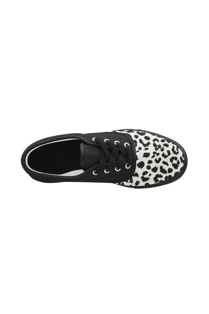 Leopard Print Aries Women's Canvas Shoes