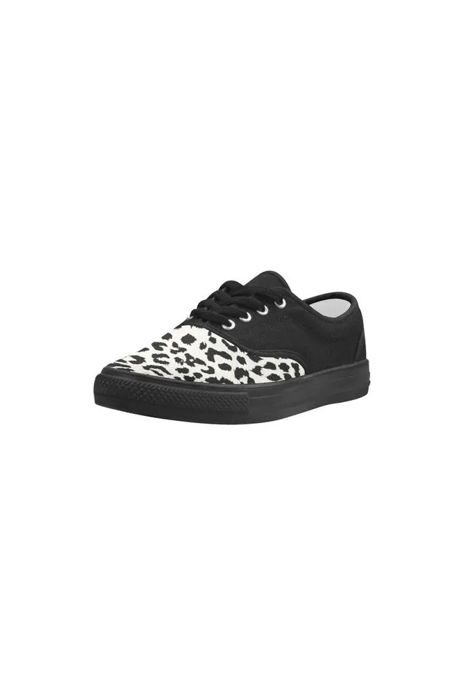 Leopard Print Aries Women's Canvas Shoes