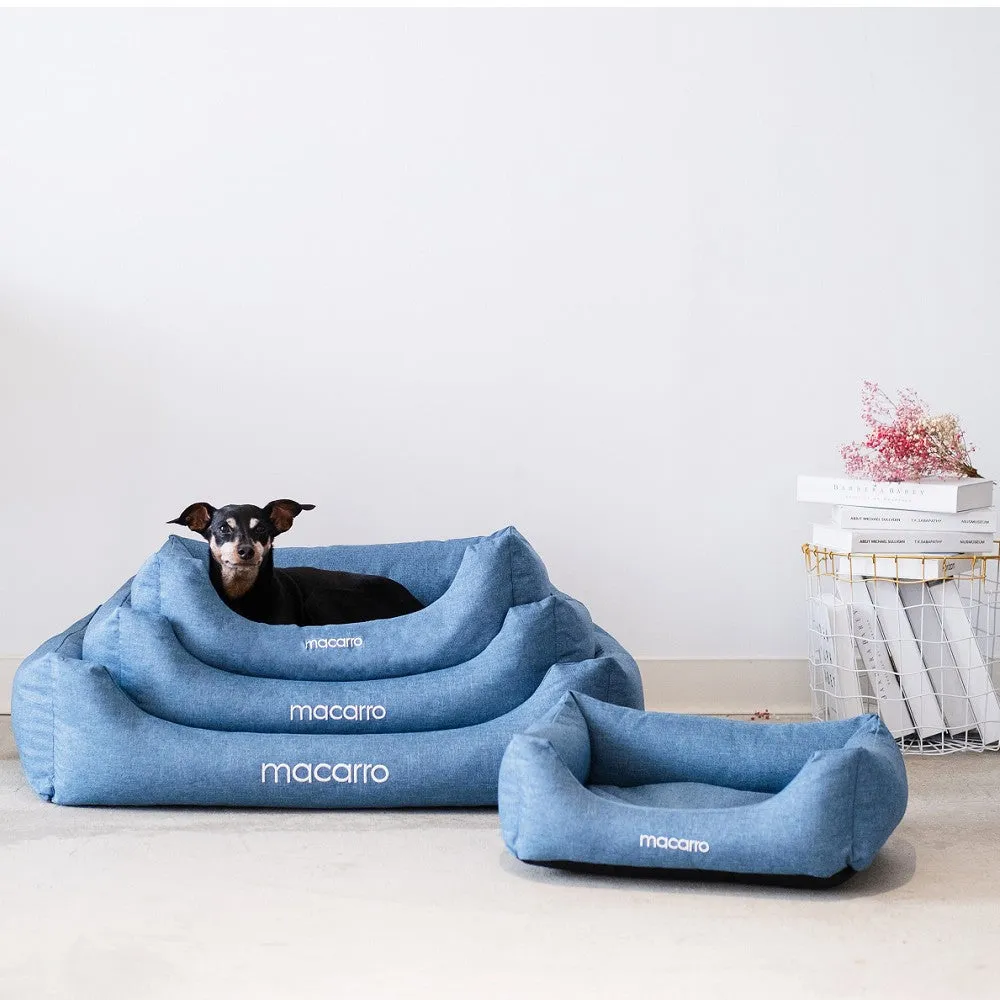 Linen Cotton Latex Bed for Pets