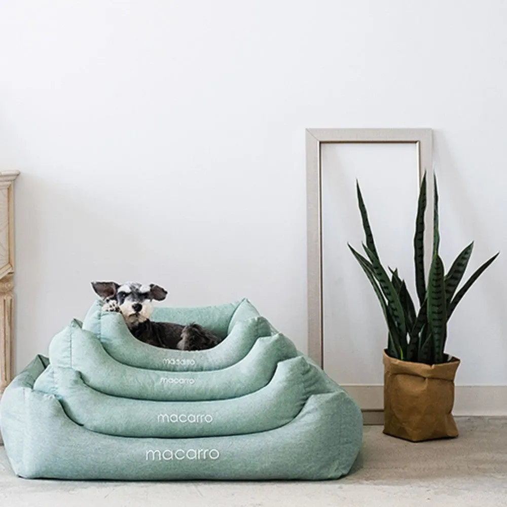 Linen Cotton Latex Bed for Pets