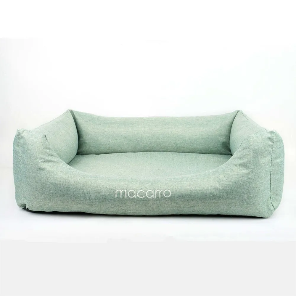 Linen Cotton Latex Bed for Pets