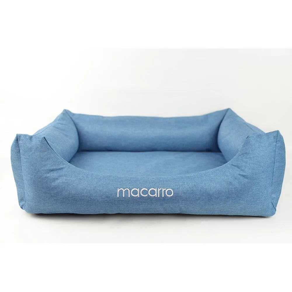 Linen Cotton Latex Bed for Pets