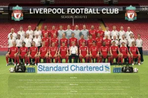 Liverpool FC 2010/11 Official Team Portrait Poster - GB Eye