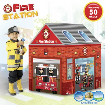 Lucky Baby Fire Station Exploration Playhouse