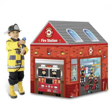 Lucky Baby Fire Station Exploration Playhouse