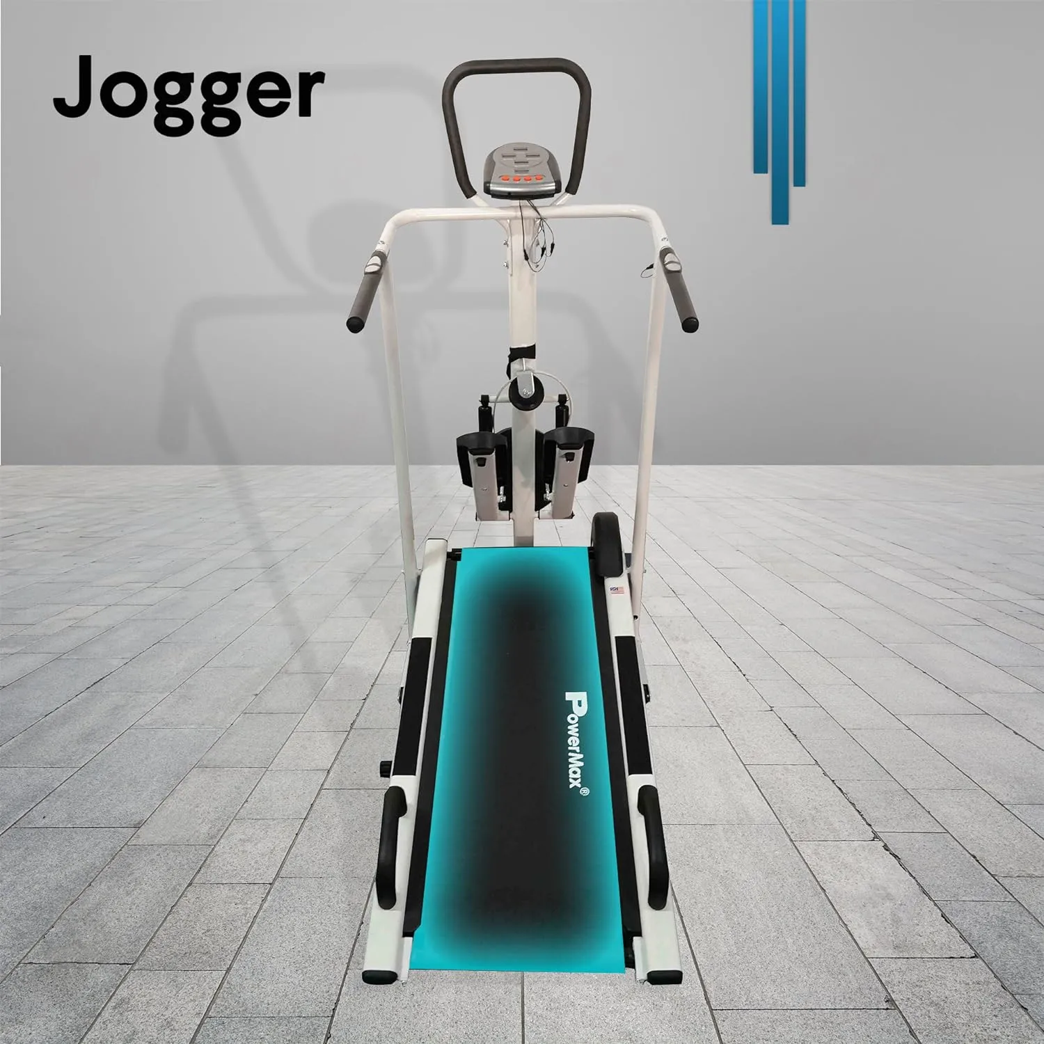 MFT-410 Non-electric Manual Treadmill Foldable | Multifunction (Jogger | Stepper | Twister | Push up Bar) | 3-Level Incline | 120-kg Max User Weight - Ideal for Home Use