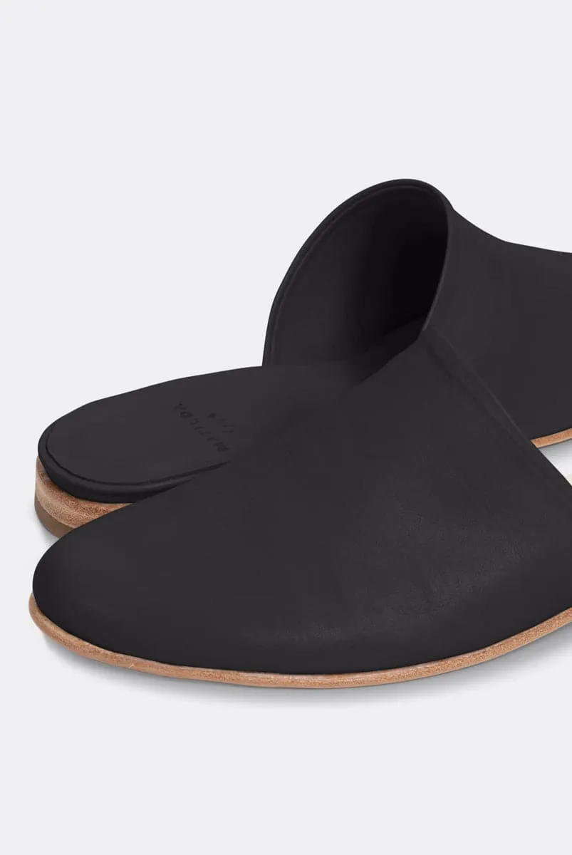 Mia Black Night Mule Slipper