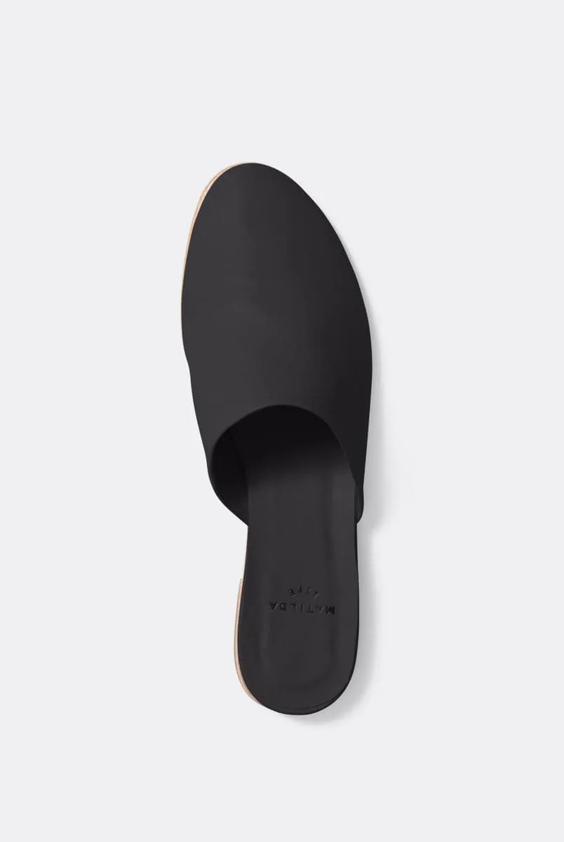 Mia Black Night Mule Slipper