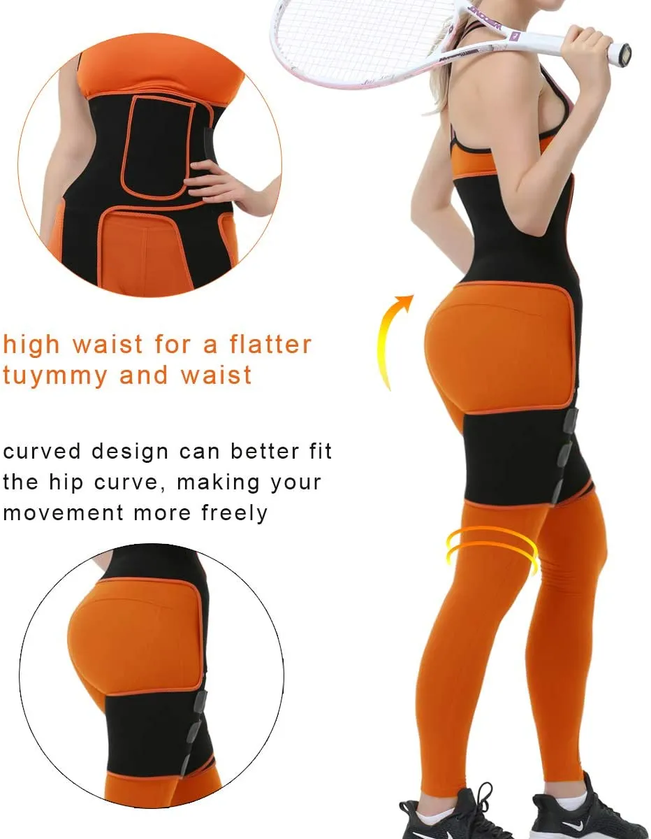 Neoprene Waist and Thigh Trainer - High Waisted with a Pocket