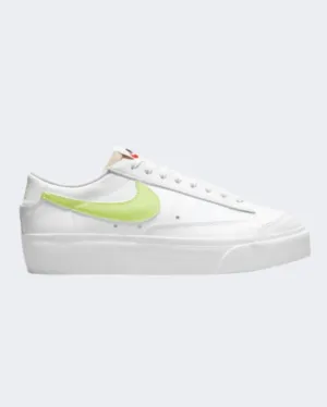 Nike Blazer Low Platform Women Lifestyle Shoes White/Yellow Dj0292-102