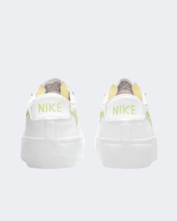 Nike Blazer Low Platform Women Lifestyle Shoes White/Yellow Dj0292-102