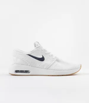 Nike SB Air Max Stefan Janoski 2 Shoes - White / Obsidian - Celestial Gold