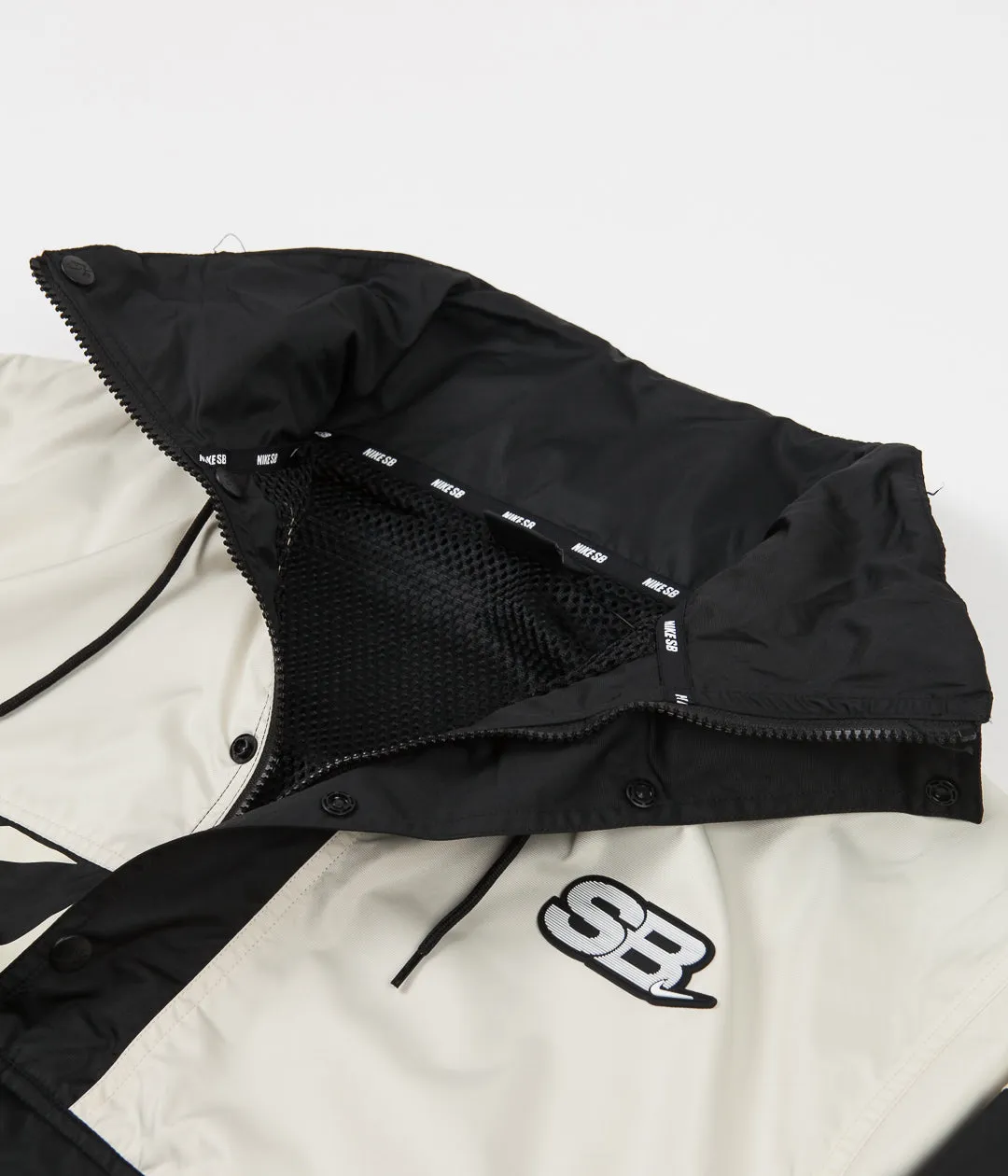 Nike SB Anorak Jacket - Black / Fossil / Black / Fossil