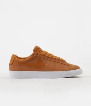 Nike SB Blazer Low GT Shoes - Cinder Orange / Cinder Orange - Obsidian