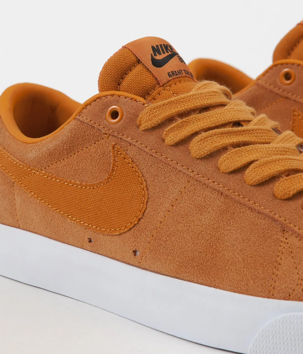 Nike SB Blazer Low GT Shoes - Cinder Orange / Cinder Orange - Obsidian