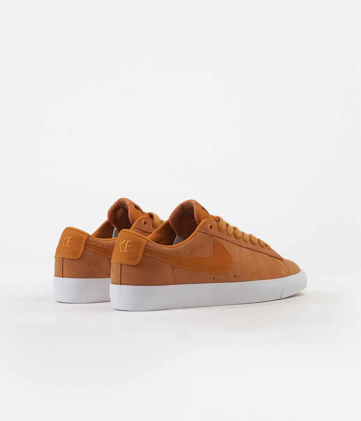 Nike SB Blazer Low GT Shoes - Cinder Orange / Cinder Orange - Obsidian