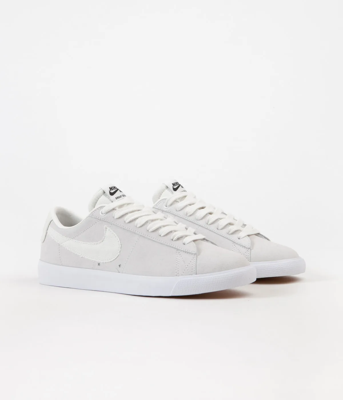 Nike SB Blazer Low GT Shoes - Summit White / Summit White - Obsidian