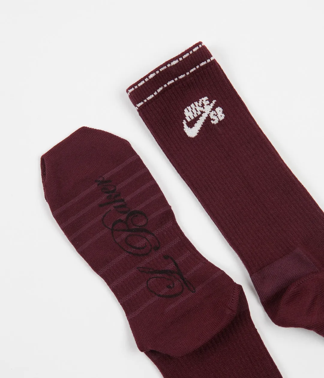 Nike SB Everyday Max Lightweight Crew Socks (3 Pair) - Burgundy / Orange / Cream