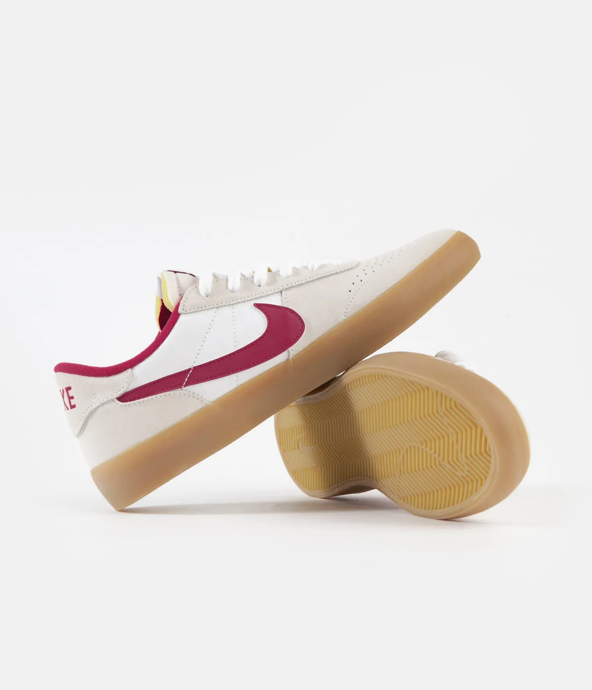 Nike SB Heritage Vulc Shoes - Summit White / Cardinal Red - White