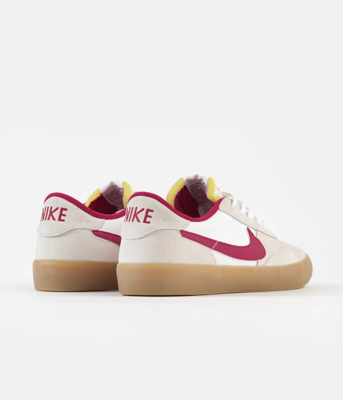 Nike SB Heritage Vulc Shoes - Summit White / Cardinal Red - White