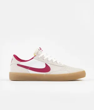 Nike SB Heritage Vulc Shoes - Summit White / Cardinal Red - White