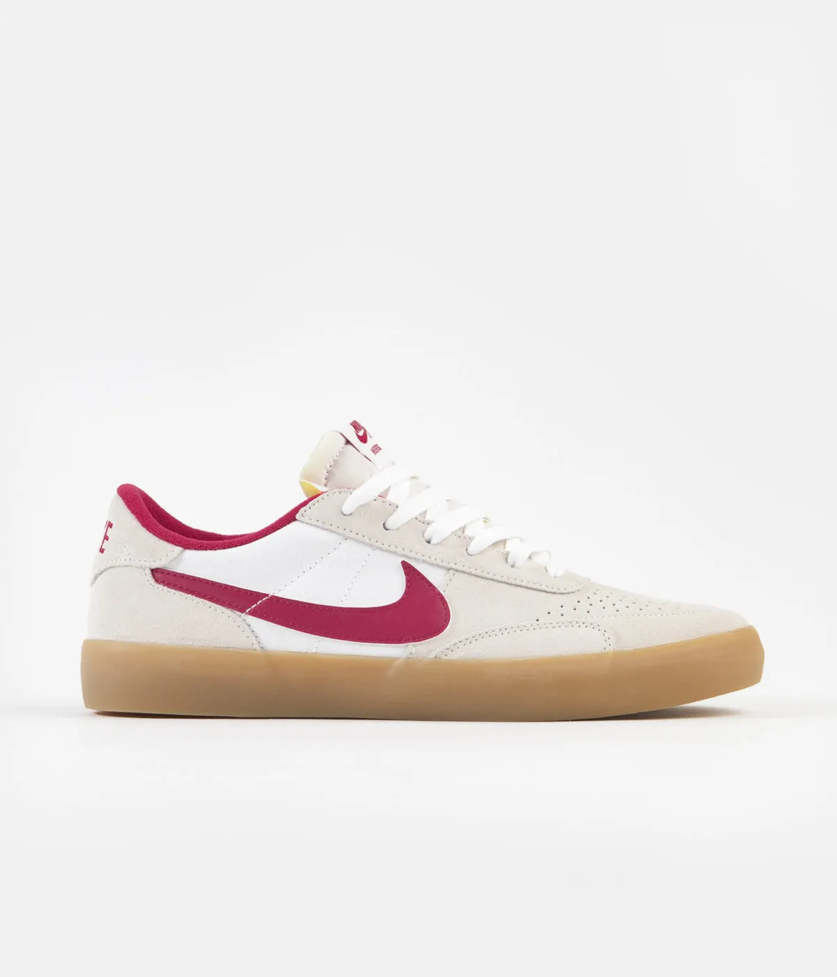 Nike SB Heritage Vulc Shoes - Summit White / Cardinal Red - White