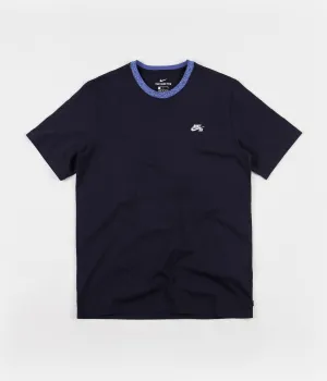 Nike SB Nordic Rib T-Shirt - Obsidian / Pacific Blue / White