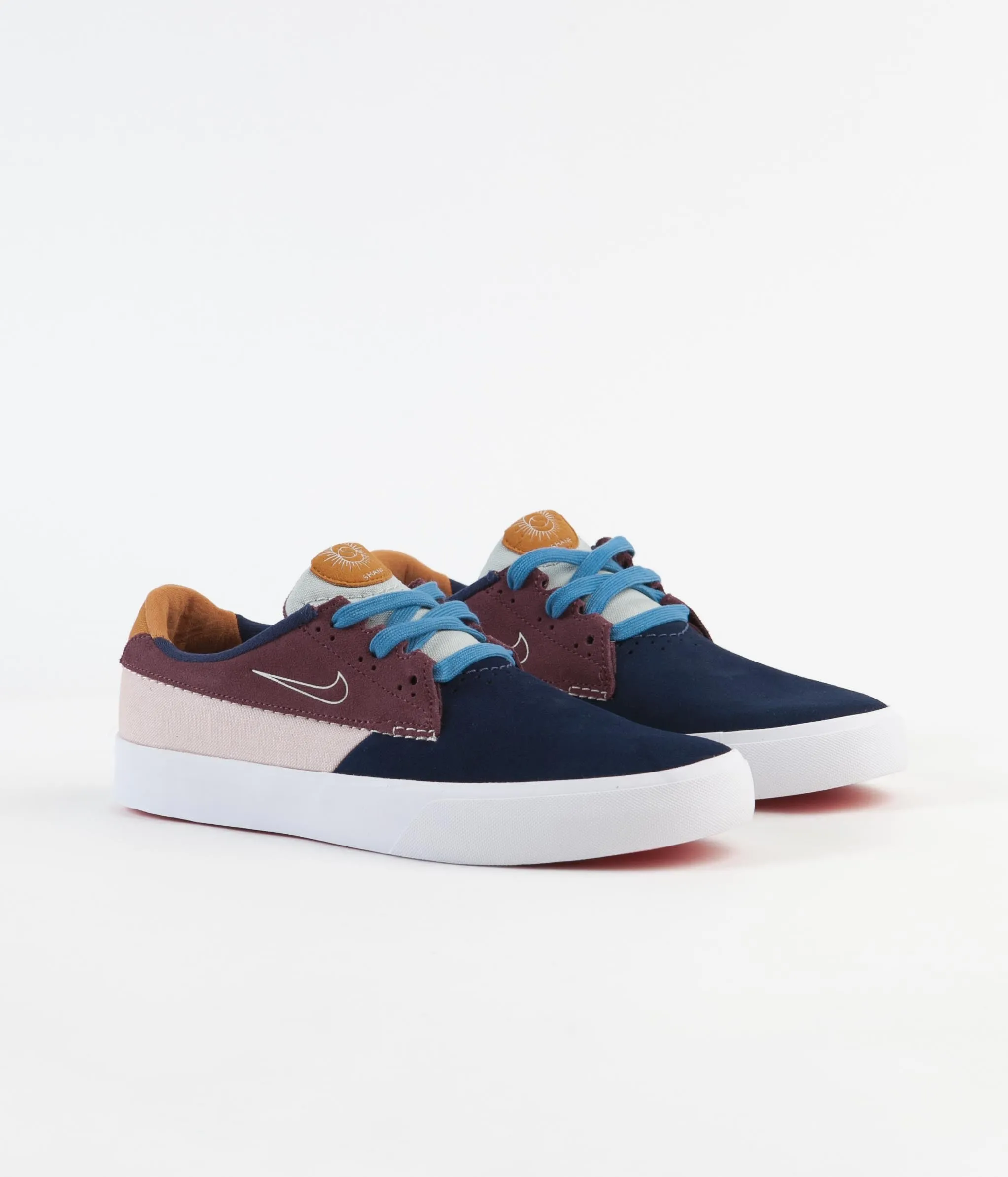 Nike SB Shane Shoes - Midnight Navy / Sail - Dark Wine - Pink Oxford