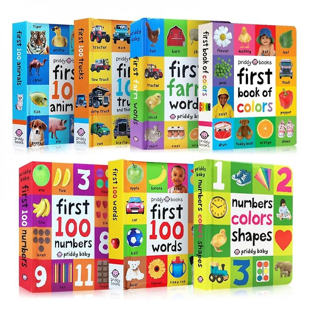 Number Books For Kids Early Education First 100 Animals Words In English Hardcover Board Children Learning Picture