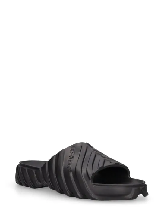 Off-White   Exploration rubber slide sandals 