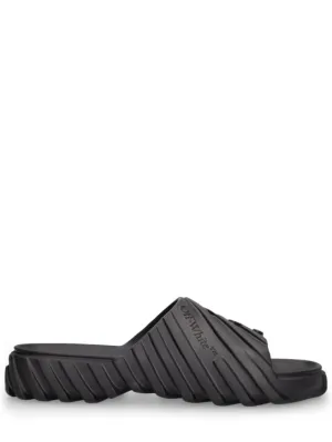 Off-White   Exploration rubber slide sandals 