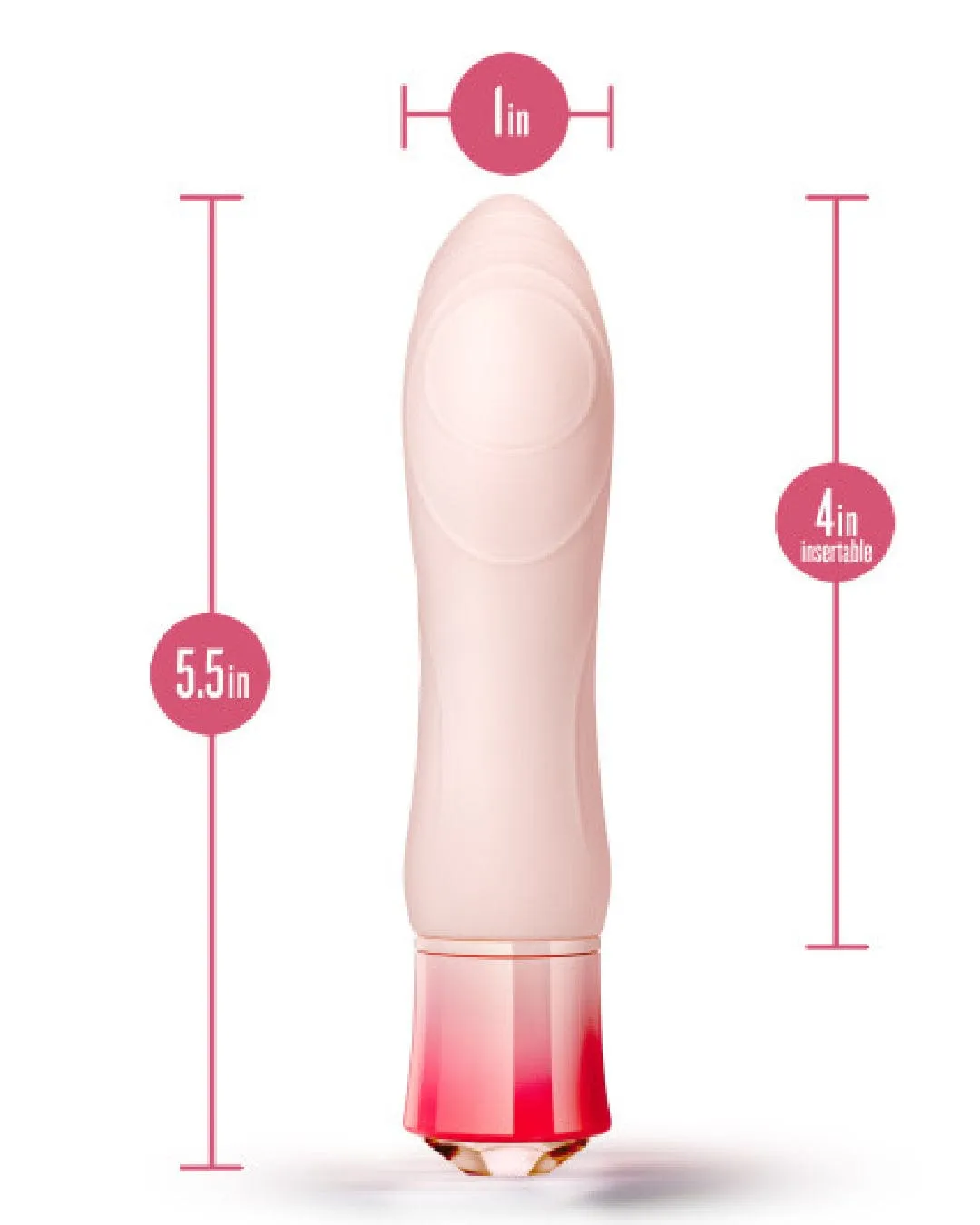 Oh My Gem Morganite Warming Textured Mini Vibrator