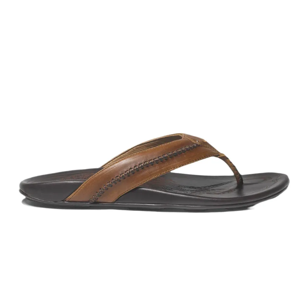 Olukai Mea Ola Mens Tan Dark Java