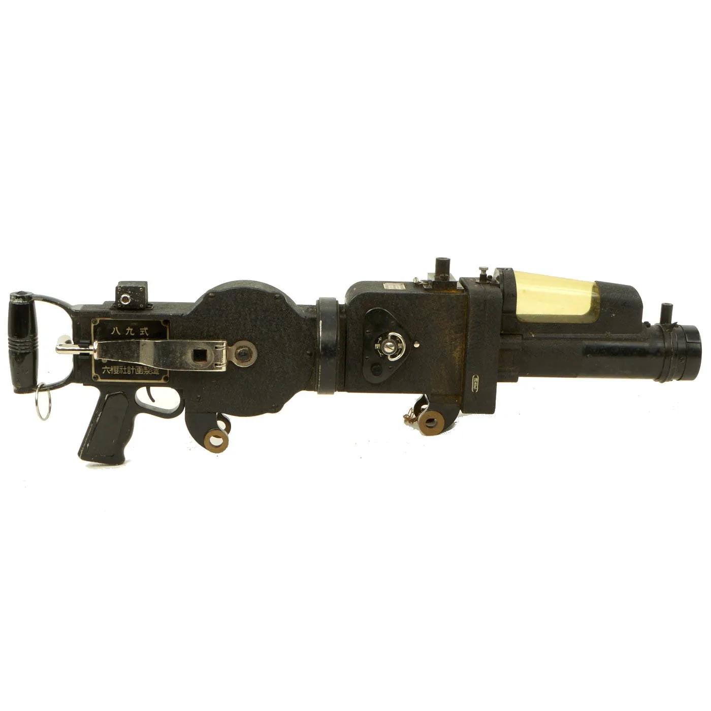 Original Japanese WWII Type 89 Rokuohsha Machine Gun Camera with Transit Chest and Accessories - Zero Fighter Plane