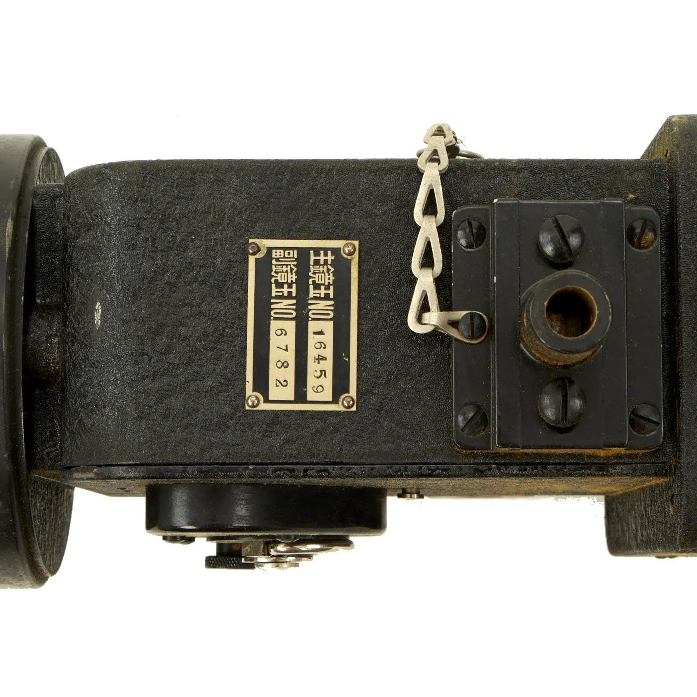 Original Japanese WWII Type 89 Rokuohsha Machine Gun Camera with Transit Chest and Accessories - Zero Fighter Plane