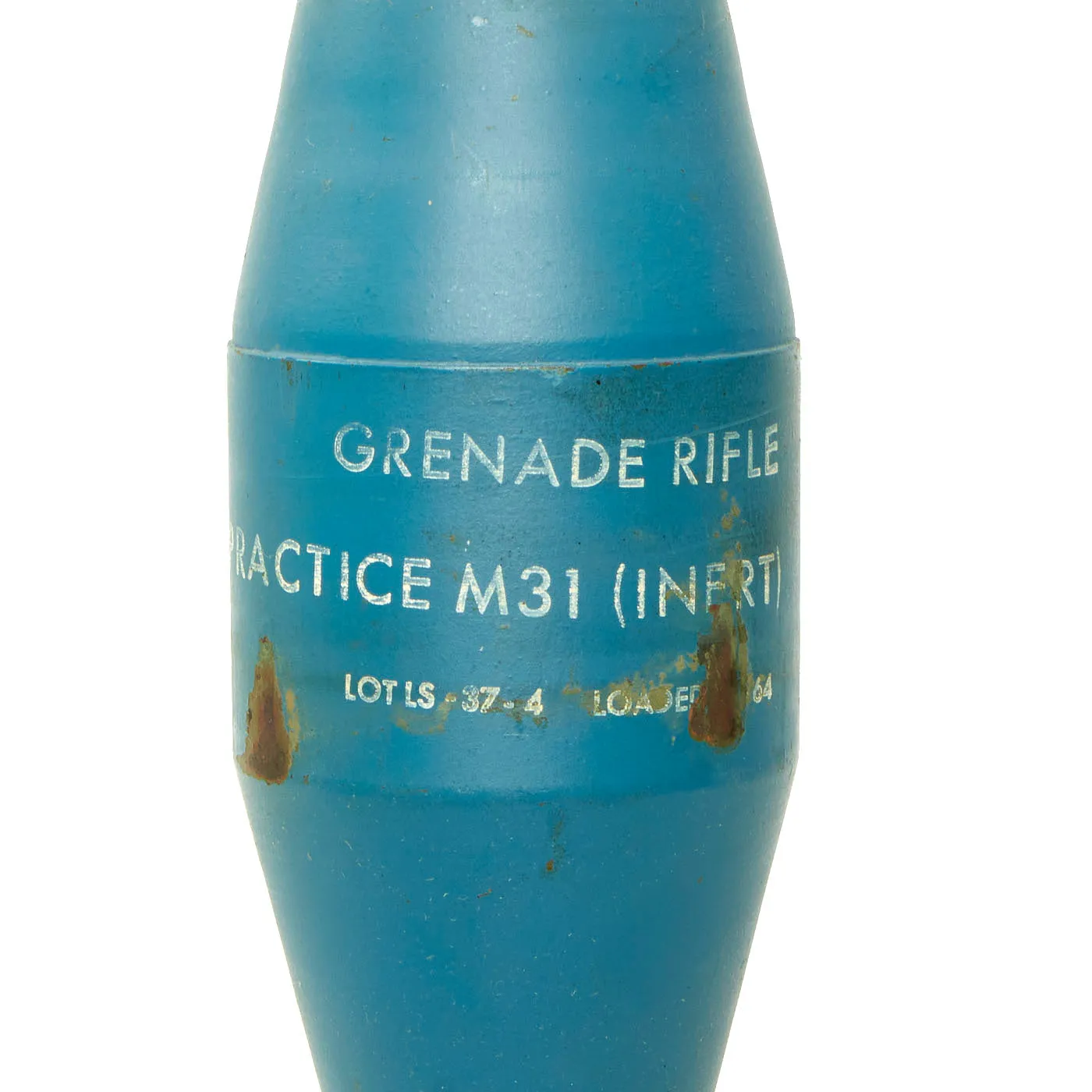 Original U.S. Vietnam War INERT Practice M31 HEAT Anti-Armor Rifle Grenade Trainer With Original Container and Markings - 66mm