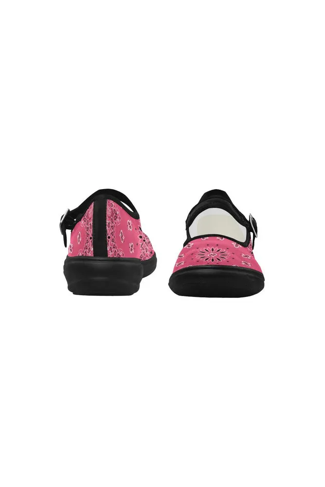 Pink Bandana Mila Satin Women's Mary Jane Shoes