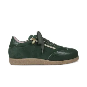 Pixie: Forest Green Leather & Suede