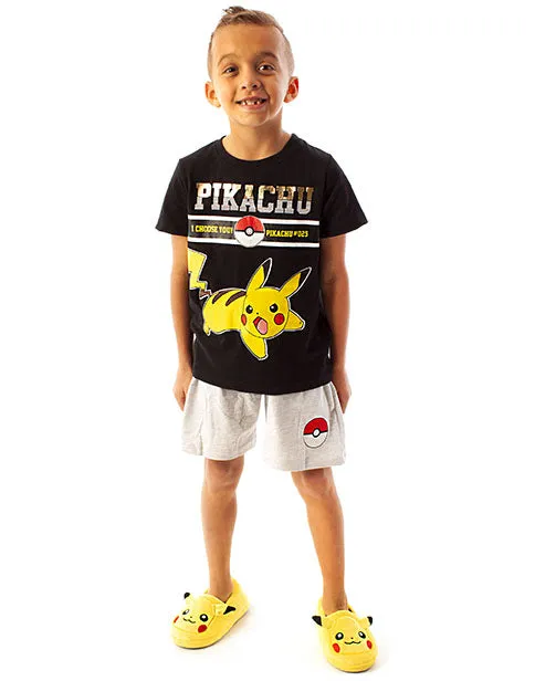 Pokemon Pikachu Electric Pokeball #025 Boy's Short Pyjamas