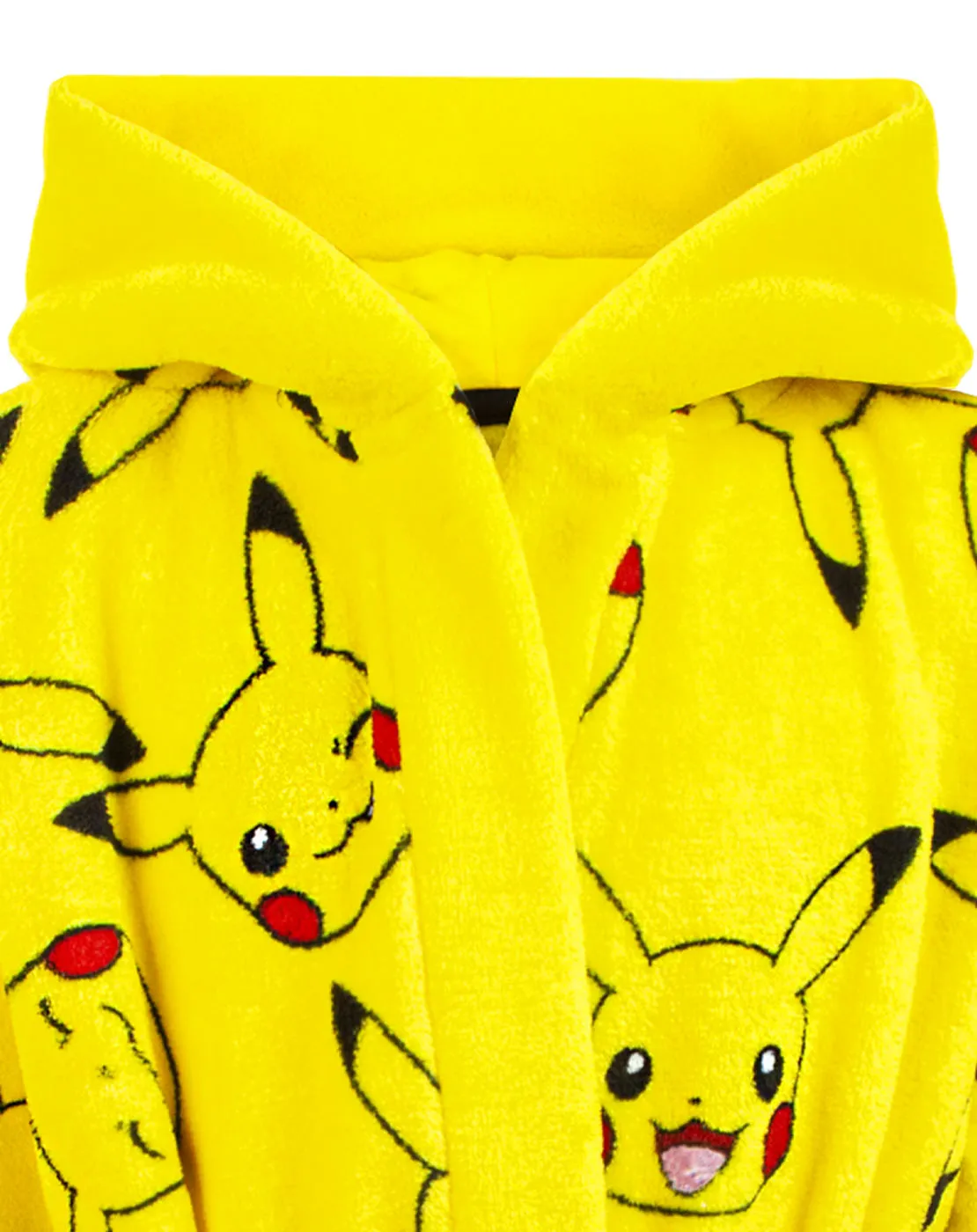 Pokemon Pikachu Kids Pocket Front Bathrobe - Yellow