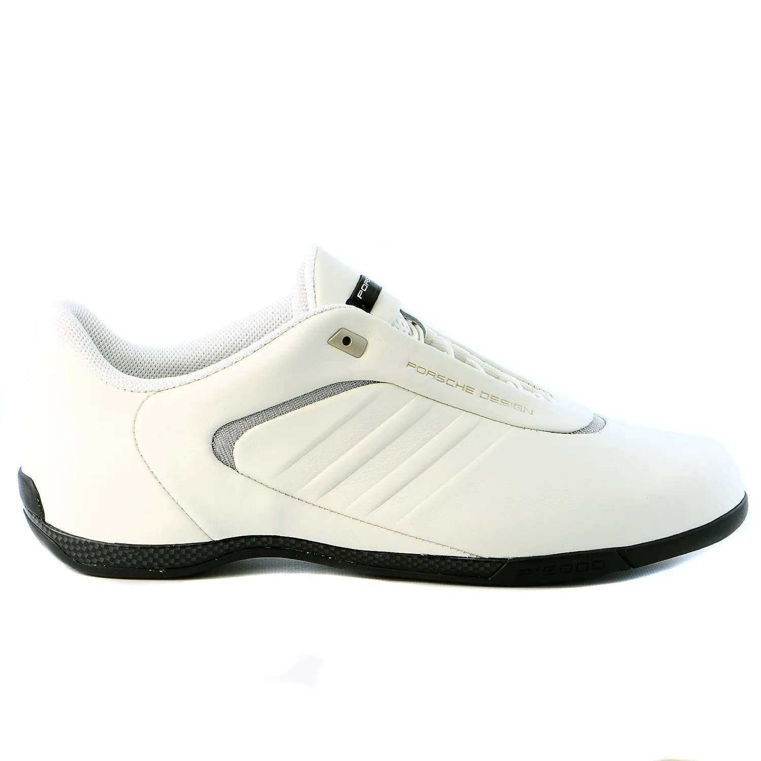 Porsche Design Athletic III Leather Sneaker Shoe - White VaPour/White VaPour/Black - Mens