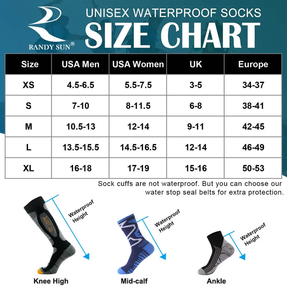 RANDY SUN Waterproof Breathable Socks Mid Calf RS12