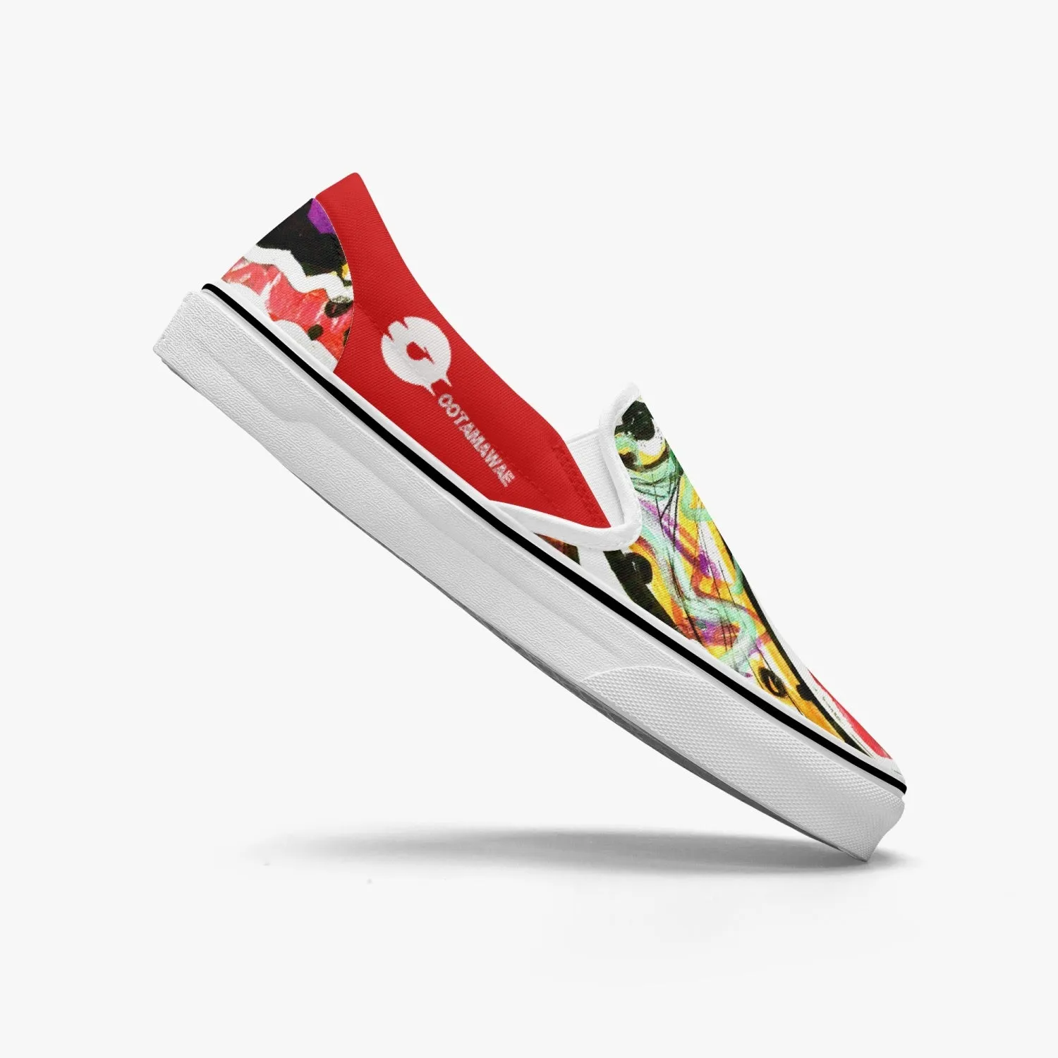 Red Art Slip-On Shoes