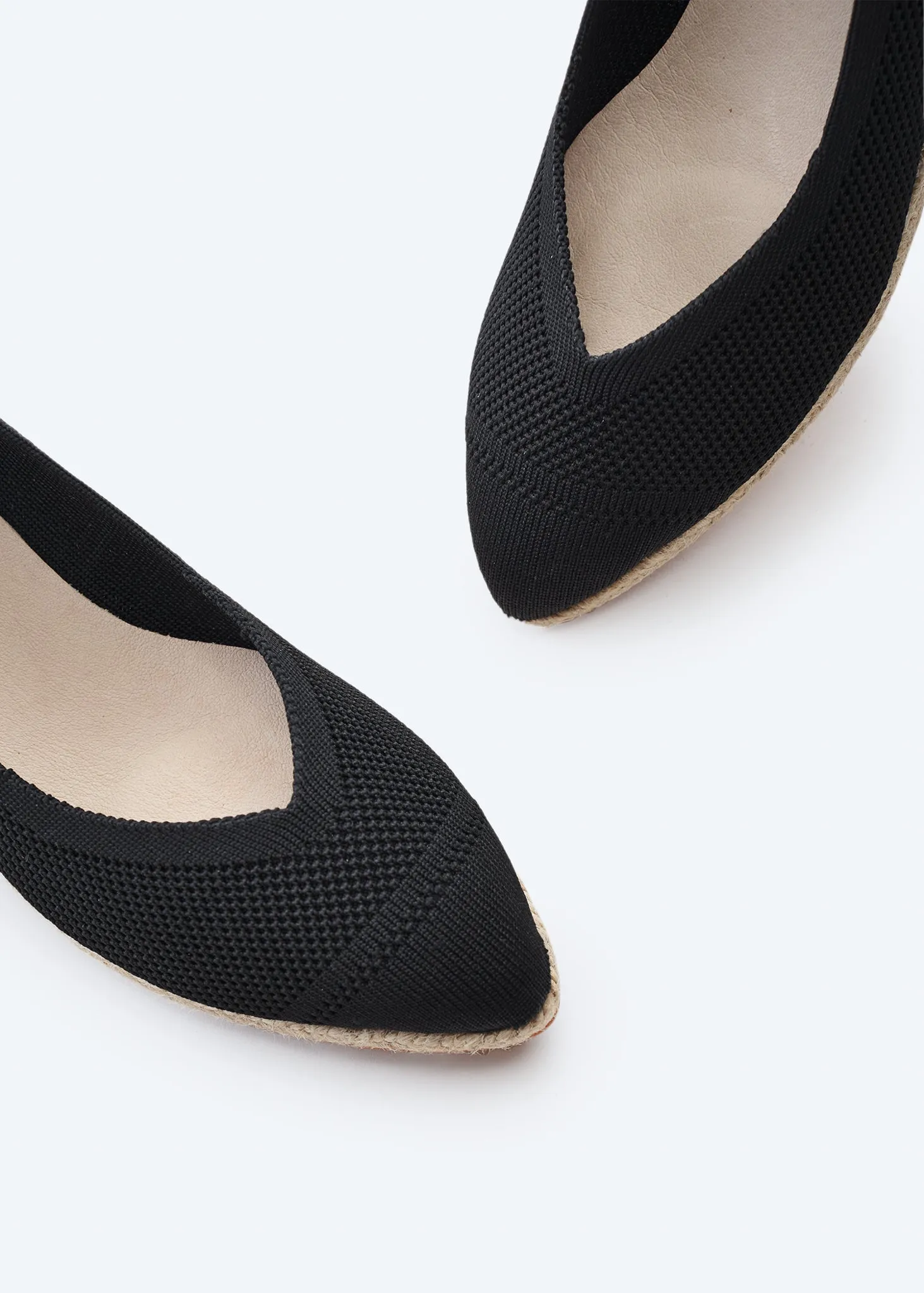 Riba Elastic Espadrille Wedges