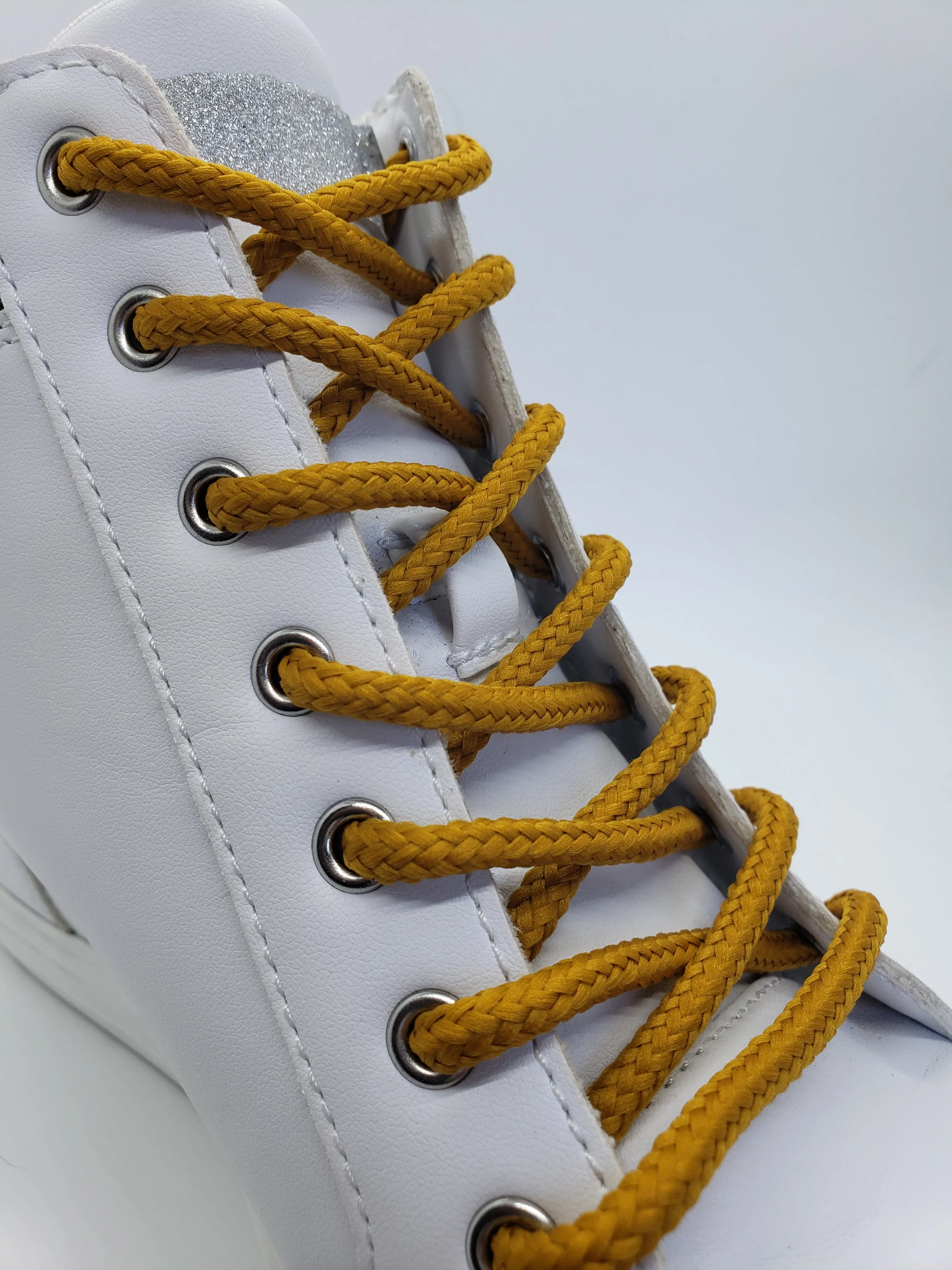 Round Solid Shoelaces - Gold