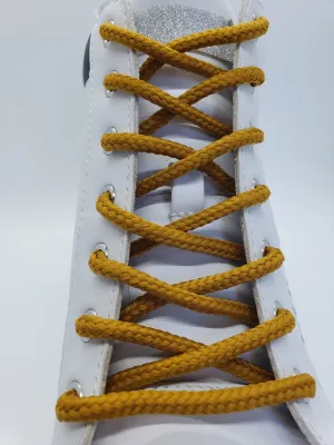 Round Solid Shoelaces - Gold