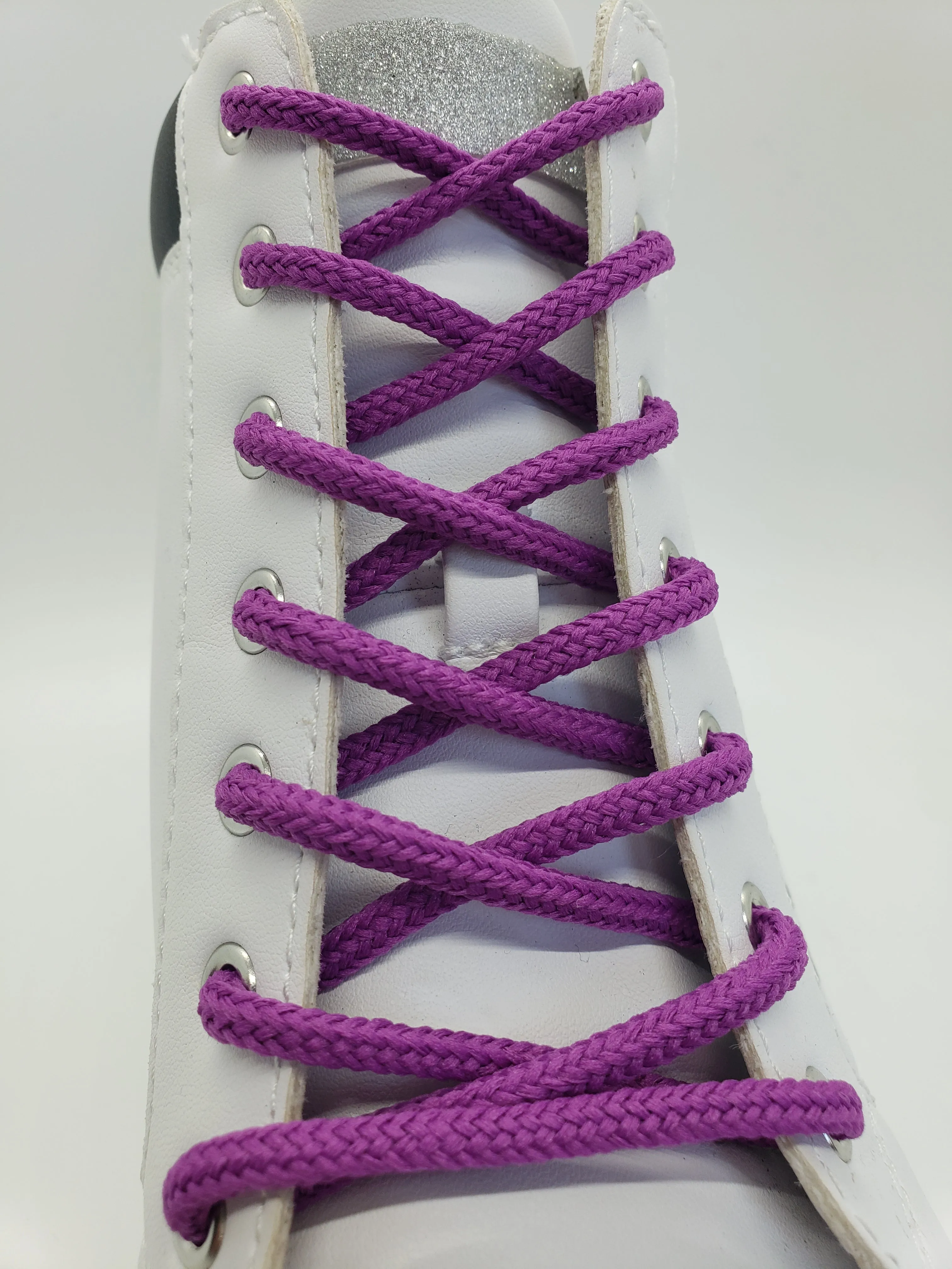 Round Solid Shoelaces - Light Purple