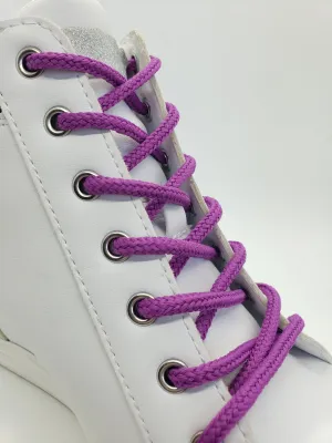 Round Solid Shoelaces - Light Purple