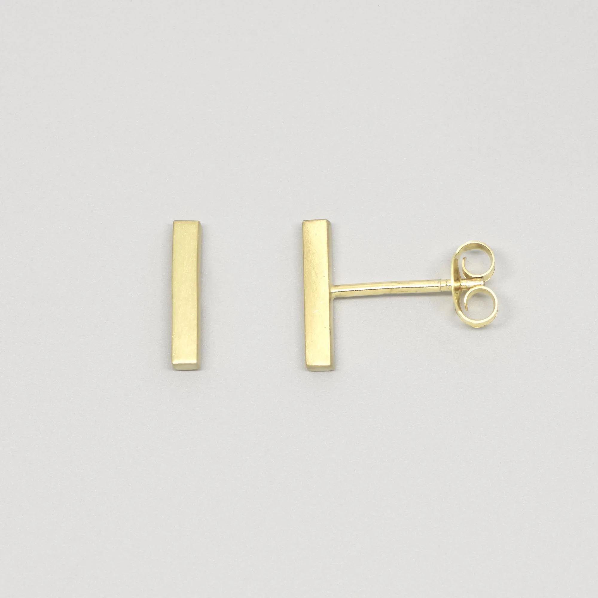 Satin Bar Stud Earrings